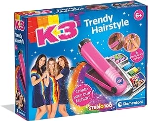 Clementoni - 56149 - Trendy Hairstyles K3 - Kleuren & Knutselen, Nederlandse Taal, Creatief Cadeau Voor Kinderen 6-10 Jaar, Meisje, Gemaakt In Italië