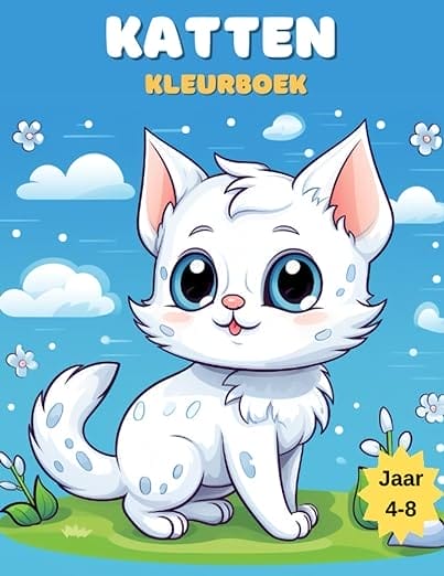 Katten Kleurboek voor Kinderen 4-8 Jaar: Magisch kleurplezier met geweldige eenhoornillustraties. Perfect voor jongens en meisjes met prachtige kleurplaat.