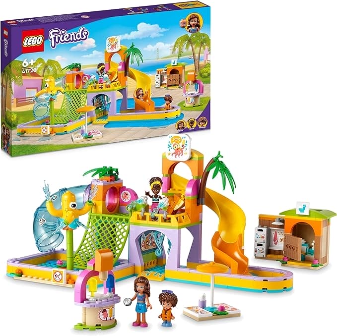 LEGO 41720 Friends Waterpark Zomer Speelgoed voor Kinderen vanaf 6 Jaar, Speelset met Minipoppetjes, Waaronder Olivia uit Heartlake City