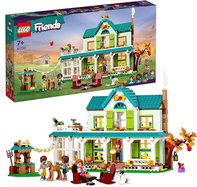 LEGO 41730 Friends Autumns huis, Poppenhuis Speelset met Accessoires, Huisdieren en Mia Mini Poppetje, Speelgoed voor