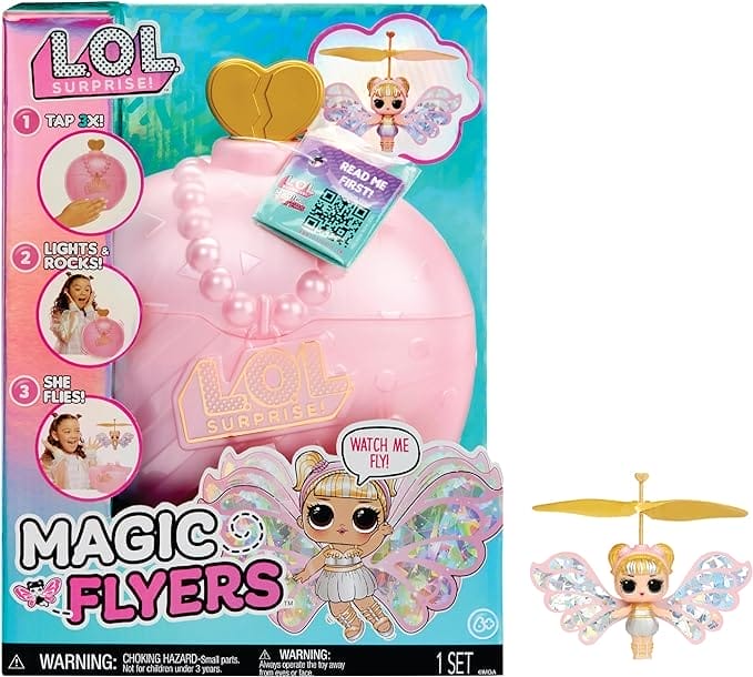 LOL Surprise Magic Flyers - Sky Starling - Handgeleide Vliegende Pop - Verzamelpop met Aanraakfles Uitpakken - Geweldig voor Meisjes Vanaf 6 Jaar