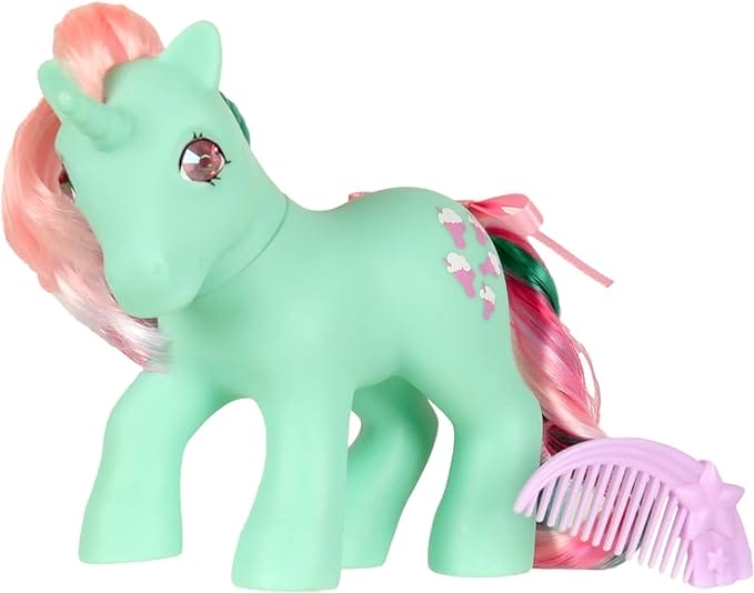 My Little Pony 35296 Classic Rainbow Ponies Fizzy Pony, Retro Horse Gifts for Girls, Toy Animal Figures, Horse Toys Suitable for Boys and Girls Aged 3, 4, 5, 6 Years +