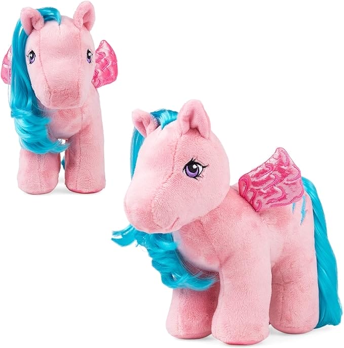 My Little Pony, Pluchen Firefly ter ere van 40-jarig bestaan, Basic Fun, 35331, retro paardencadeau voor jongens en meisjes, eenhoorn zacht speelgoed voor jongens en meisjes van 3 jaar en ouder