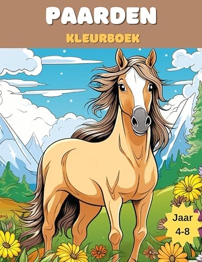 Paarden Kleurboek voor Kinderen: Betoverende Kleurplaten voor Kinderen van 4 tot 8 Jaar