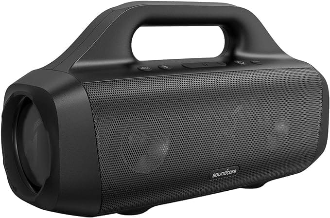 Anker Soundcore Motion Boom-buitenspeaker met titanium drivers, BassUp-technologie, IPX7-waterdicht, 24u speeltijd, Soundcore-app, ingebouwd handvat, draagbare Bluetooth-speaker voor buiten, camping