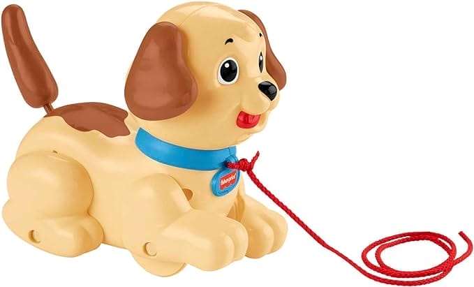 Fisher-Price H9447 - Hondenspeelgoed voor wandelen maakt hondengeluiden en bewegingen, voor kinderspeelgoed vanaf 1 jaar oud