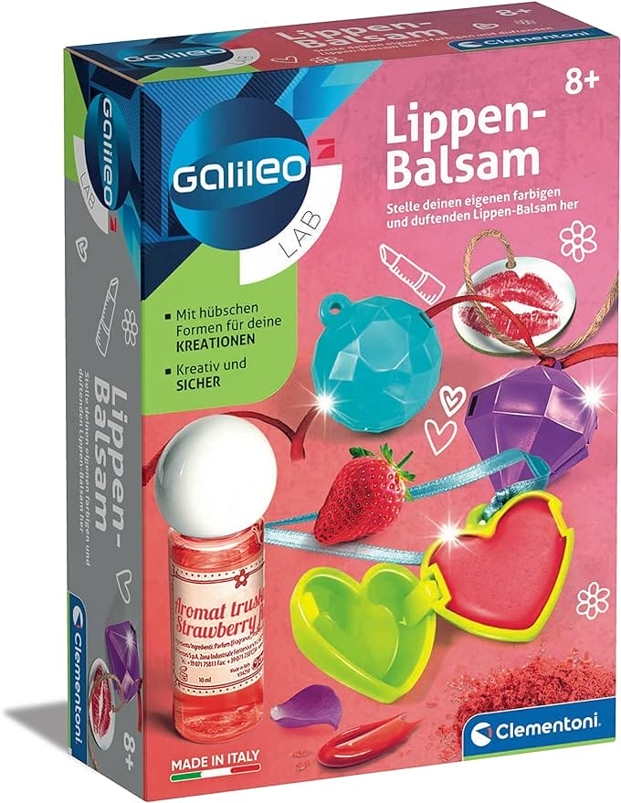 Galileo Lab 59115 Lippenbalsem, speelgoed voor kinderen vanaf 8 jaar, doe-het-zelf cosmetica maken, kleurrijke experimenteerset voor kleine beauty-fans