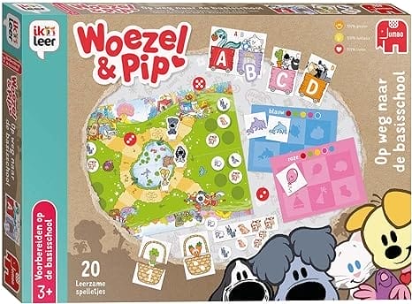 Jumbo Woezel & Pip Op weg naar de Basisschool - Educatieve Spellen - Kinderen vanaf 3 Jaar - Nederlands - Woezel en Pip Speelgoed