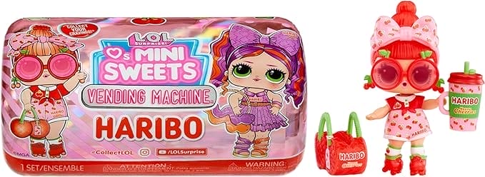 L.O.L. Surprise Loves Mini Sweets Series X Haribo - Verkoopautomaatverpakking - Inclusief 7 verrassingen, accessoires en poppen met snoepthema - Verzamelpoppen geschikt voor kinderen vanaf 4 jaar