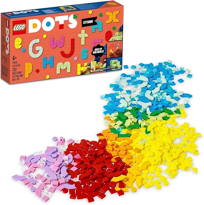 LEGO 41950 Enorm veel DOTS – letterpret, Losse Steentjes voor Prikborden, Decoratie of Accessoires, DIY Knutselset met Speelgoed voor Kinderen