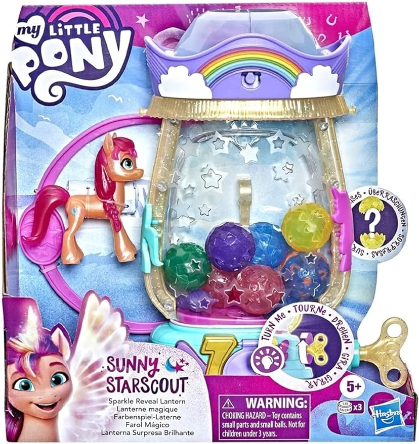 My Little Pony: A New Generation: Sprankelende Sunny Starscout-verrassingslantaarn - oplichtend speelgoed met 25 onderdelen en verrassingen