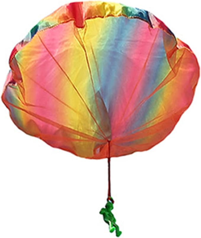 Parachute speelgoed - Tosssing Rainbow Parachute Tangle-vrij,Klein buitenspeelgoed 2023 voor 2 3 4 5 6 7 8 9 10 11 12 jaar oud, unieke jongens- en meisjescadeaus Jomewory