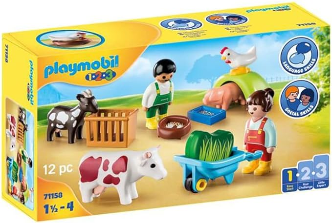 Playmobil 71158 1.2.3. Plezier op de boerderij,multi kleuren
