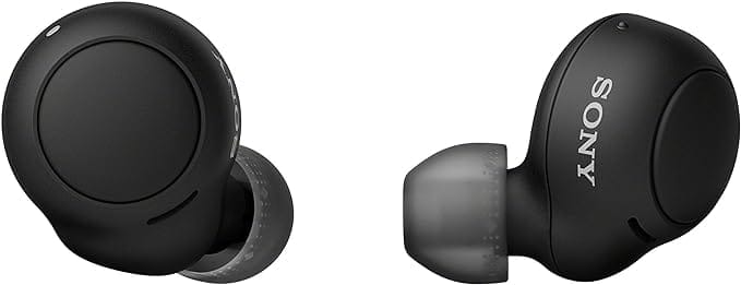 Sony WF-C500 True Wireless Headphones (tot 20 uur batterijduur met oplaadcase - compatibel met spraakassistent, ingebouwde microfoon voor telefoongesprekken, Bluetooth) zwart
