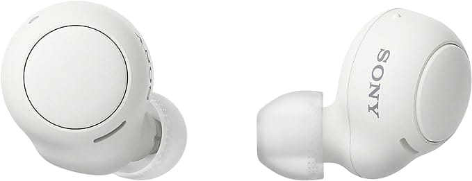 Sony WF-C500 Volledig draadloze oordopjes (tot 20 uur batterijduur met oplaadcase, compatibel met Voice Assistant, ingebouwde microfoon voor telefoongesprekken, Bluetooth) Wit