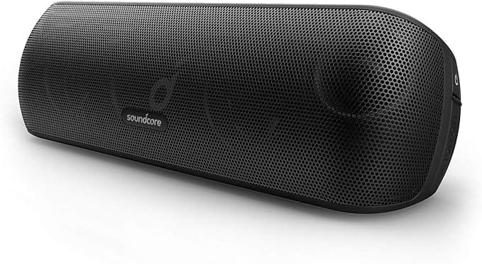 Soundcore Motion+ Bluetooth-luidspreker met hi-res 30 W audio, BassUp-technologie, draadloze hifi-luidspreker met bijbehorende app, flexibele EQ, 12 uur accuduur, IPX7 waterbeschermingsklasse, zwart