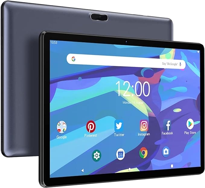 VASOUN M30 10 inch Android 11 tablet, 3 GB RAM, 64 GB ROM, Quad Core 1,6 GHz processor, 512 GB uitbreidbaar, tablet met wifi, HD IPS scherm, 6000 mAh batterij, dubbele camera, BT, Type-C