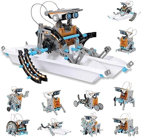 Dreamy Cubby Jongensspeelgoed 8-12 Jaar Oude STEM Robot Science Kit 12-in-1 Onderwijs Solar Robot Speelgoed -199 Stuks DIY Bouwspeelgoed voor Kinderen, Pasen Geschenken voor Kinderen