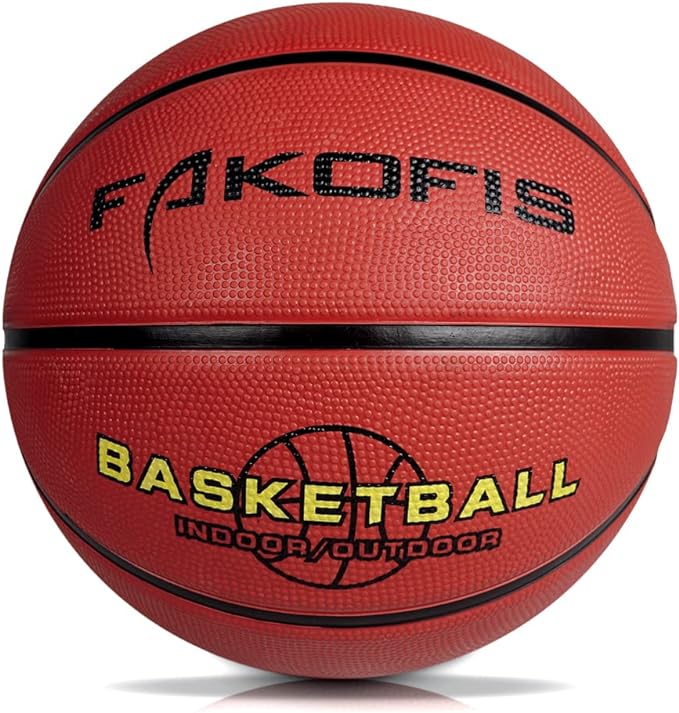 FAKOFIS Basketbal voor kinderen, maat 3, jeugdbasketbal, maat 5, maat 7, outdoor, indoor, street basketbal, arena-training, volwassenen, beginners, basketballen