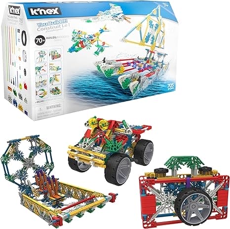 K'NEX 13419 Imagine 70 modelbouwset, educatief speelgoed voor kinderen, 705-delige leerset, techniek voor kinderen, leuk en kl