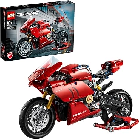 LEGO 42107 Technic Ducati Panigale V4 R Motorfiets, Exclusief Verzamel en Display Model, Geavanceerde Set voor Tieners, Cadeau voor Kinderen vanaf 10 jaar