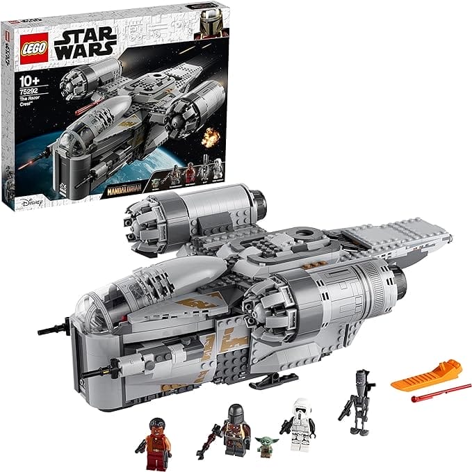 LEGO 75292 Star Wars De Razor Crest Constructie Speelgoed Set, The Mandalorian Ruimteschip met Baby Yoda 'The Child' Figuur, Cadeau voor Kinderen, Jongens en Meisjes vanaf 10 jaar