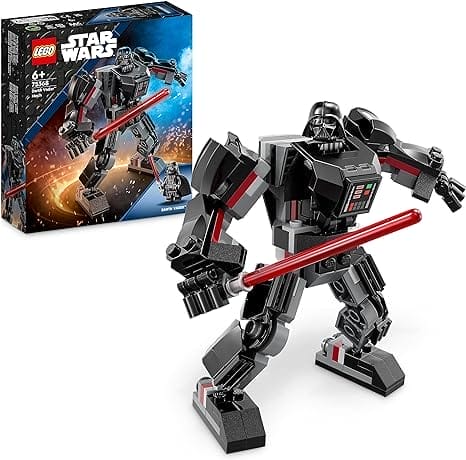 LEGO 75368 Star Wars Darth Vader mecha, Bouwbaar Actiefiguur Model, Cockpit met Minifiguur en Groot Rood Lichtzwaard, Constructie Speelgoed voor Kinderen, Jongens en Meisjes vanaf 6 jaar