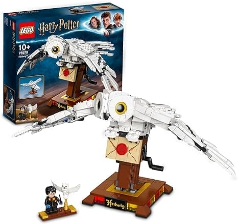 LEGO 75979 Harry Potter Hedwig, Speelgoed Verzamelmodel van de Beroemde Uil met Bewegende Vleugels, Decoratief Cadeau voor Jongens en Meisjes vanaf 10 jaar