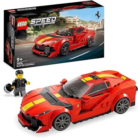 LEGO 76914 Speed Champions Ferrari 812 Competizione Bouwset, Raceauto Speelgoed Modelbouwpakket, 2023 Serie, Verzamelbare Racewagen Set