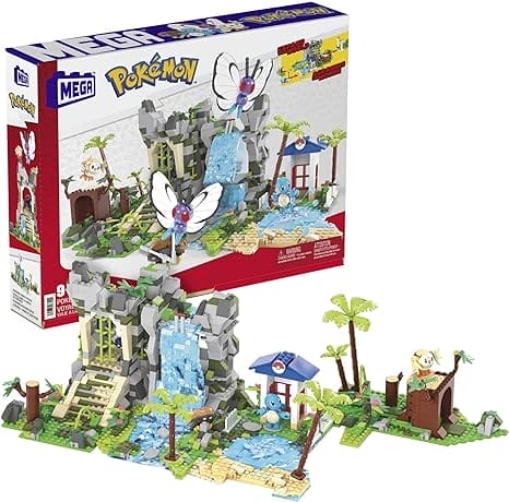 MEGA Pokémon Ultieme jungle-expeditie met 1347 compatibele stenen en onderdelen die gekoppeld kunnen worden met andere werelden, speelgoedset voor kinderen vanaf 9 jaar, HHN61