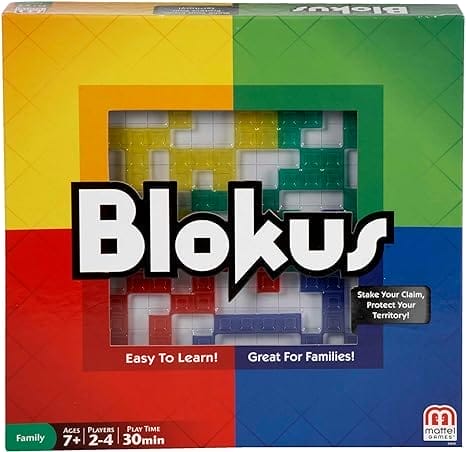 Mattel Games BJV44 - Blokus Classic, bordspel voor 2-4 spelers, speeltijd: ca. 30 minuten, 7 jaar en ouder