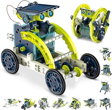 STEM 12 in 1 Solar Robot Speelgoed voor Kinderen, 190 Stuk Zonne-energie Robot Kit, Wetenschap Leren Bouwpakket Speelgoed, DIY Montage Experiment Kits voor 8 9 10 11 12 13 Jaar Oude Jongens Meisjes