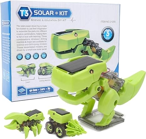 Solar Robot Speelgoed, Plastic Educatief Solar Robot Kit Building Games Robot Speelgoed voor Kinderen 8 9 10 11 12 Jaar Oud Speelgoed Cadeau voor Jongen Meisje