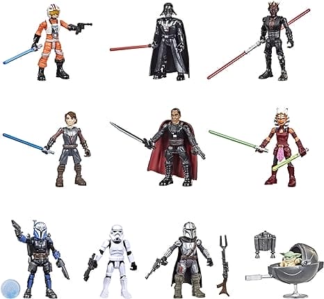 Star Wars Mission Fleet Figuren 10 stuks, 6 cm grote figuren, 19 accessoires, speelgoed voor kinderen vanaf 4 jaar