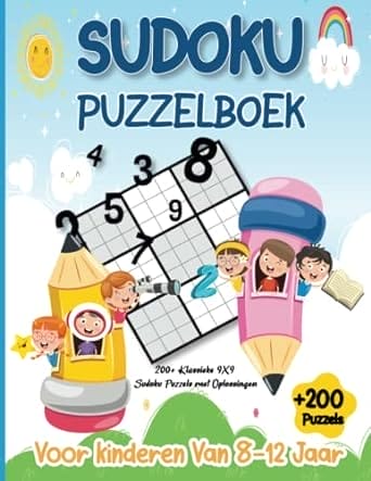 Sudoku-puzzelboek voor kinderen van 8-12 jaar: 220 Sudoku Puzzels 9x9 met Oplossingen voor Kinderen van 8-12 Jaar
