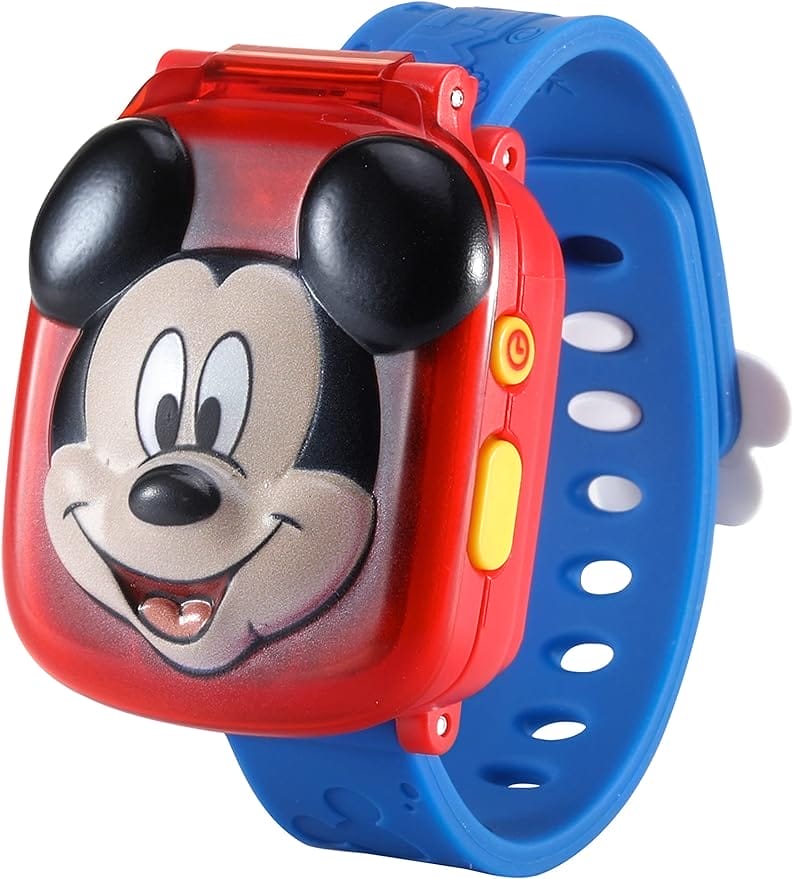 VTech Mickey Educatief horloge - kinderhorloge met digitaal display, stopwatch, wekker en educatieve spelletjes - voor kinderen van 3-6 jaar