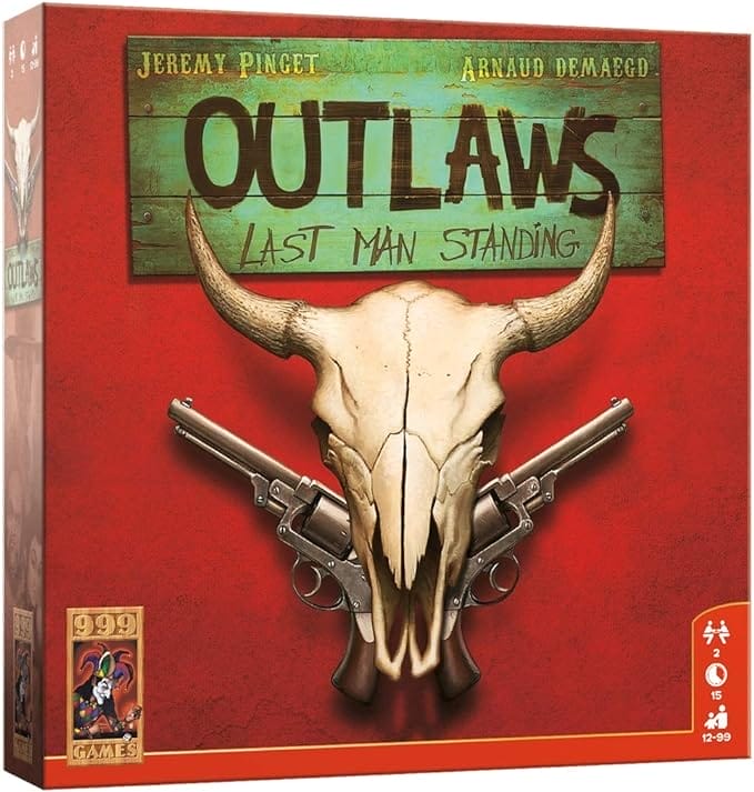 999 Games - Outlaws Bordspel - vanaf 12 jaar - voor 2 spelers - 999-OUT01