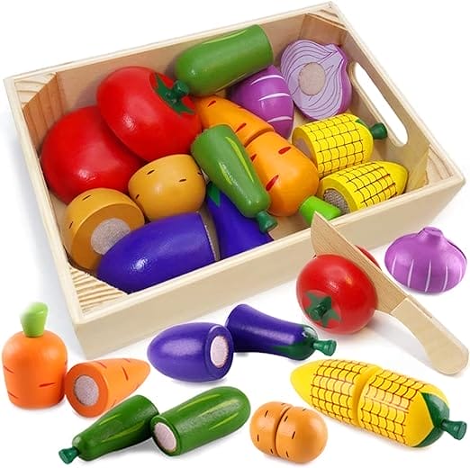 Airlab Houten Speelvoedsel voor Kinderen, Keukenspeelgoed