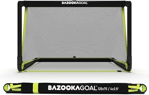 BazookaGoal Origineel Solide Frame Pop-up Doel - Vouwbaar Mini Draagbare Goal voor Kinderen en Volwassenen - Voetbaldoelen voor In de Tuin - 120 x 75 cm