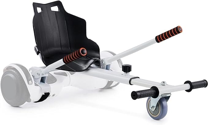 CO-Z Hoverboardstoel, compatibel met volwassenen, hoverboard voor elektrische patiënten 6,5/8/10 inch, verstelbaar, voor plezier (wit)