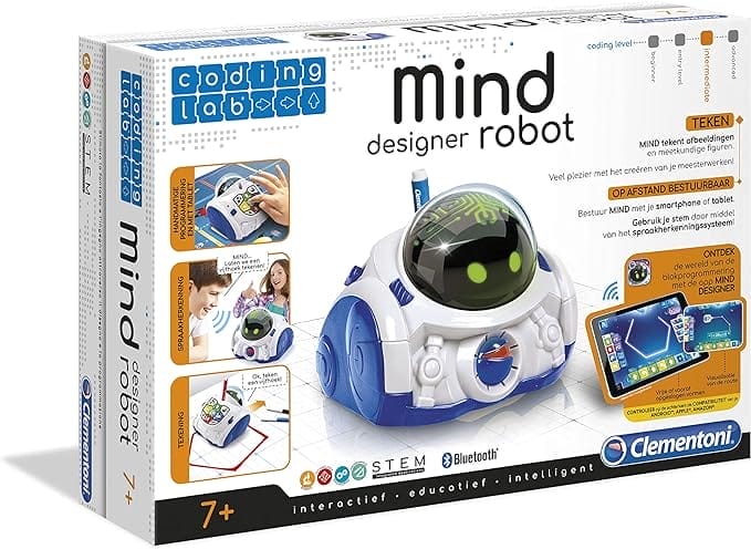 Clementoni - Mind Designer Coding Lab, STEM kit, speelgoedrobot voor kinderen, coding games, 6-10 jaar, 66799,veelkleurig