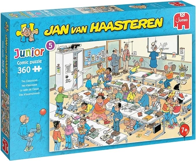 Jan van Haasteren Junior Het Klaslokaal 360 stukjes- Junior editie - Puzzels - Kinderen vanaf 7 Jaar - Nederlands - Kinderpuzzels