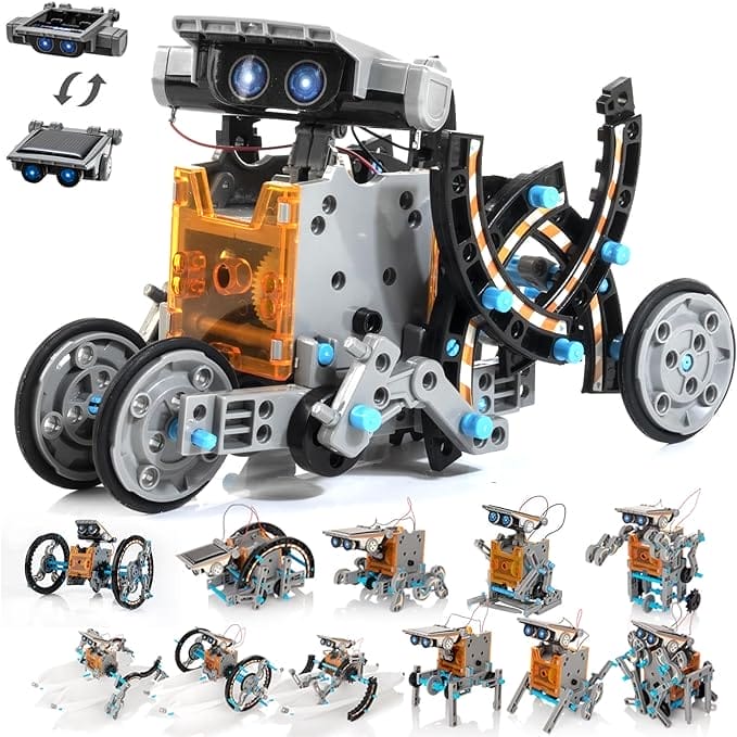 KIDWILL Solar Robot Kit voor Kinderen, 14-in-1 Educatief STEM Wetenschap Speelgoed, Zonne-energie Building Kit DIY Montage Batterij Werkende Robotic Set voor Kinderen, Tieners en Wetenschap