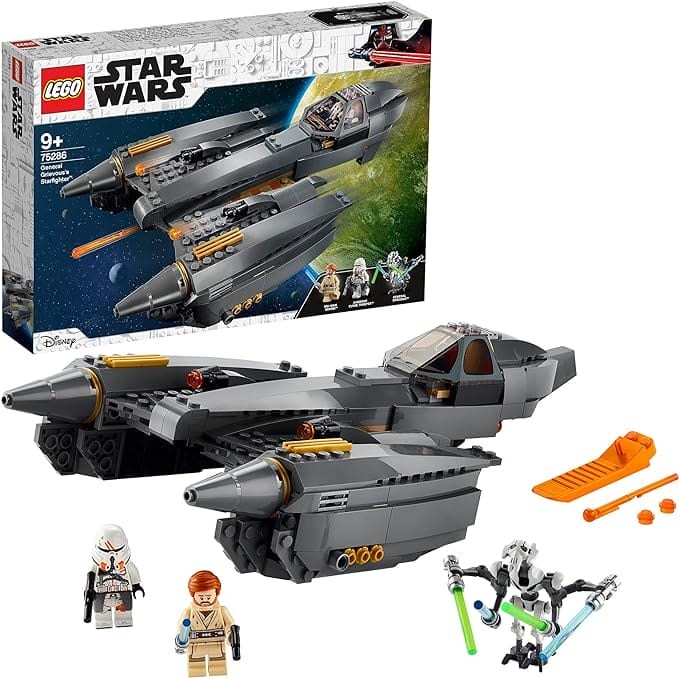 LEGO 75286 Star Wars General Grievous' Starfighter Bouwset met Grievous Poppetje, Speelgoed voor Kinderen van 9 Jaar en Ouder