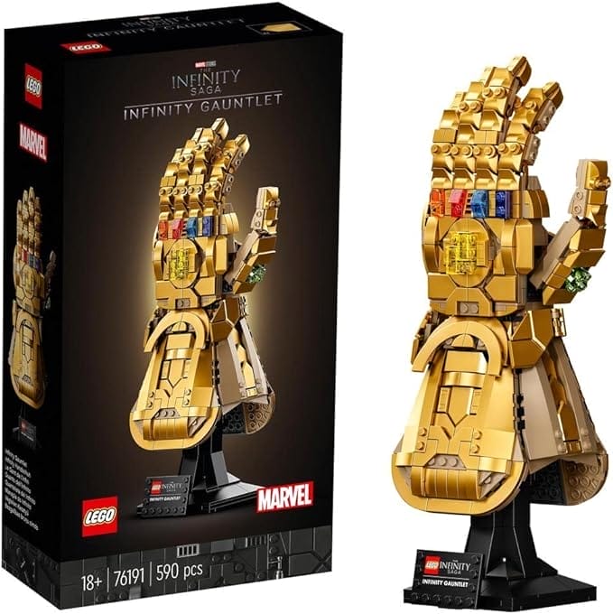 LEGO 76191 Marvel Infinity Gauntlet Set Voor Volwassenen, Avengers Bouwpakket met Thanos Handschoen, Cadeau voor Man of Vrouw