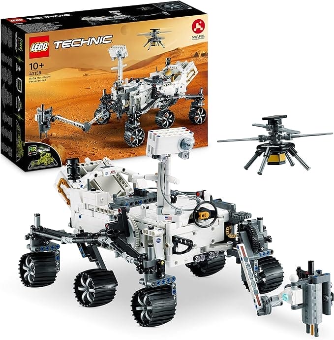 LEGO Technic NASA Mars Rover Perseverance Ruimte Set met AR App voor Jongens en Meisjes, Educatief Wetenschap en Voertuig Speelgoed, Cadeau voor Kinderen vanaf 10 jaar 42158
