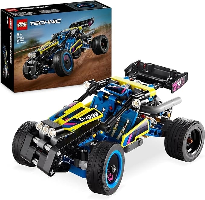 LEGO Technic Offroad racebuggy, Speelgoed Auto voor Kinderen, Buggy Model Bouwpakket, Cadeau voor Jongens en Meisjes vanaf 8 Jaar die van Rallywedstrijden Houden 42164