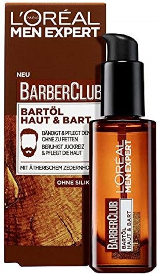 L'Oréal Men Expert Barber Club, baardolie met cederhoutolie voor de dagelijkse baardverzorging, 1 x 30 ml