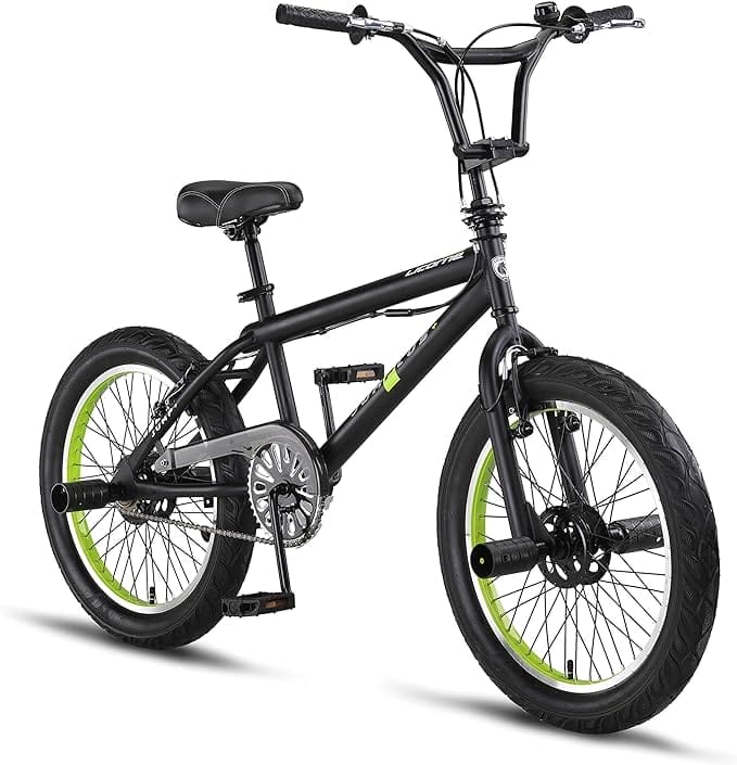 Licorne Bike Jump BMX, premium BMX 360° rotorsysteem, 4 stalen pegs, kettingkast, vrijloop