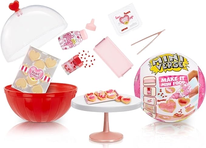 MGA's Miniverse Make It Mini Food - Love Series - Mini replica verzamelobjecten in geblindeerde verpakking - Valentijnsdag, DHZ, knutsel en speel met hars - NIET EETBAAR - Voor verzamelaars van 8+